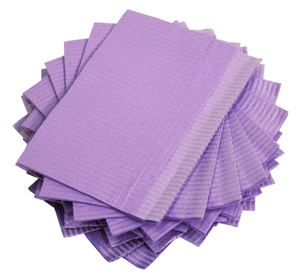 50 Pieces Lavender Bibs 13X18 "