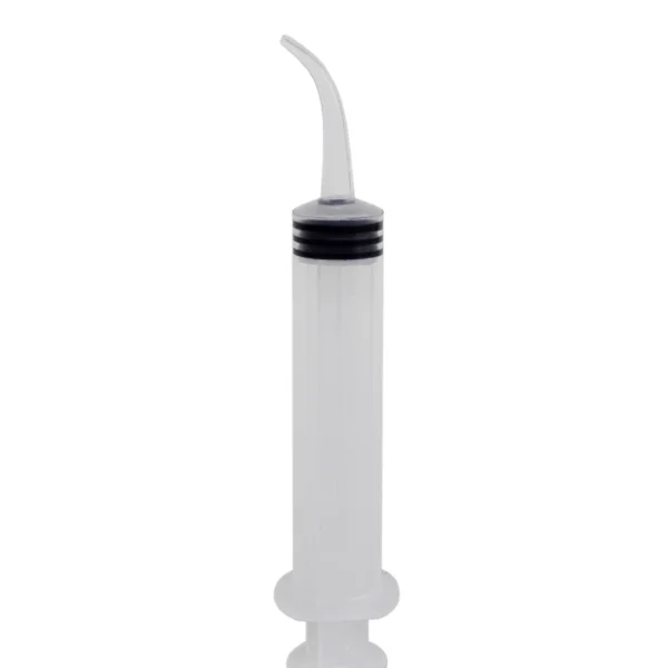 Disposable Curved Tip Utility 12cc 12mm Syringe 4 pcs/Box Dental / Vet / Medical