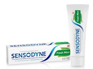 Sensodyne Fresh Mint Toothpaste for Sensitive Teeth, 0.8 Oz