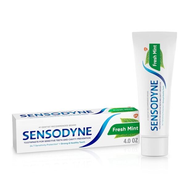 Sensodyne Fresh Mint Toothpaste for Sensitive Teeth, 0.8 Oz
