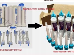 Genie Impression Material HEAVY BODY, RAPID SET, 4x50ml Cartridge + 10 Teal Mixing Tips