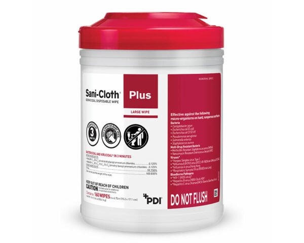 Sani-Cloth Plus Germicidal Surface Disinfectant Wipes 1 Pack 160 Wipes Per Pack