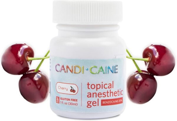 Dynamic Dental Candi Caine, Topical Anesthetic Gel, 1 oz, Cherry Flavor