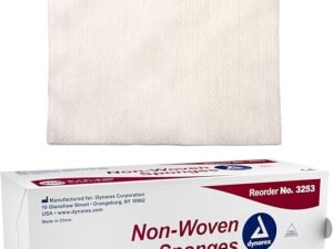 Dynarex Non-Woven Sponges, Non-Sterile, Gauze Sponges, for Cleansing, Prepping and Dressing, Highly-Absorbent and with Less Linting, 4"x 4", 4 Ply, 5 Boxes of 200