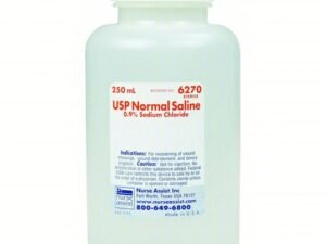 Sterile Saline 0.9% Chloride ( Normal Saline ) 250 ML Bottle.