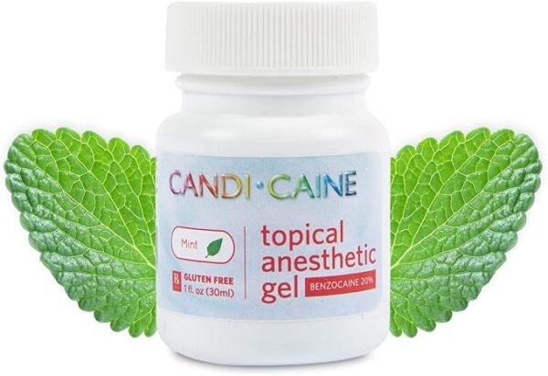 Dynamic Dental Candi Caine, Topical Anesthetic Gel, 1 oz, Mint Flavor