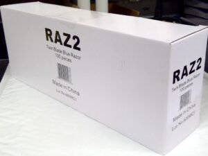 Disposable Razors [50 Count] – Twin Blade Bulk Shaving Razors for Men & Women, Stainless Steel, Blue, Single-Use for Medical Clinics, Tattoo, Travel, Camping & Salon Care