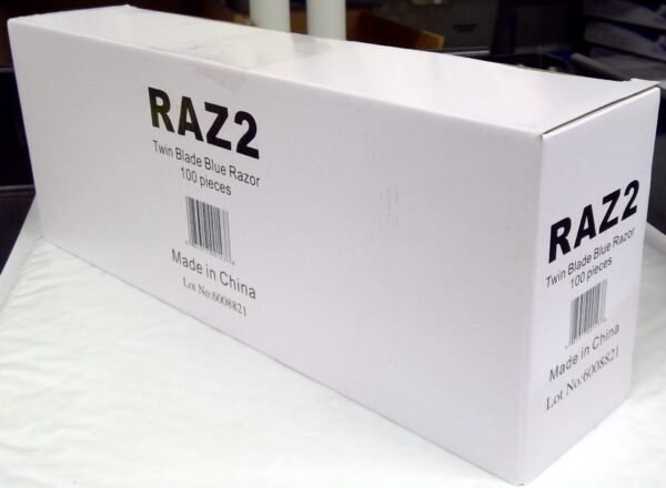 Disposable Razors [50 Count] – Twin Blade Bulk Shaving Razors for Men & Women, Stainless Steel, Blue, Single-Use for Medical Clinics, Tattoo, Travel, Camping & Salon Care