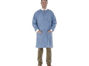 Medicom 8107-C SafeWear High Performance Lab Coat, Deep, Large, Blue
