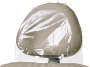 Clear Plastic Headrest Covers for Dental Chairs - 14" X 9 1/2" X 2" (250/bx)