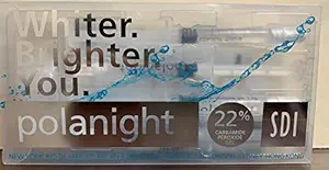 SDI Pola Night 4-syringe Mini Kit 22% (1.3g/syringe) - Polanight Whitening material (Retail Packaging) + 1 Instruction guide + 1 Paper Shade Guide