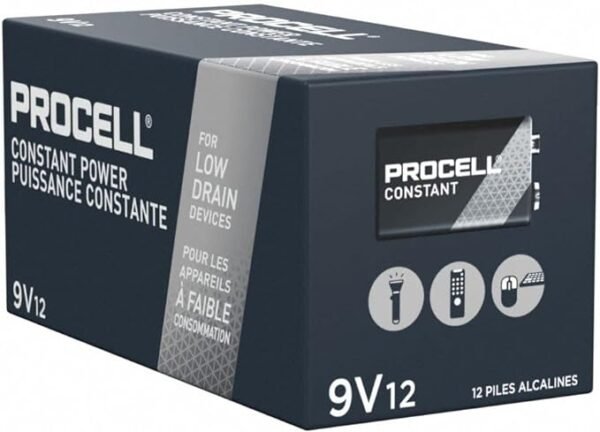 ProCell 12 Alkaline Batteries, 9V, 12/Box - Image 3