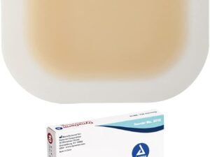 Dynarex DynaDerm Hydrocolloid Dressings, Sterile Moist Bandages Used for All Kinds of Wounds, 4" x 4", Thin & Latex-Free, Peel-Down Patches - 1 Box of 10 Dressings