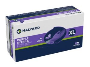 HALYARD Purple Nitrile Dental Patient Exam Gloves, Non-Sterile, 5.9 mil, 9.5", Purple, X-Large, 53434 (Case of 900)