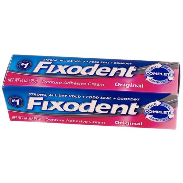 Fixodent Denture Adhesive Cream Original 1.40 oz (Pack of 3) - Image 2