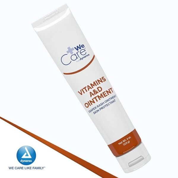 Dynarex Vitamins A & D Ointment, Ointment with Vitamin A and Vitamin D Skin Protectant, for Diaper Rash and Discomfort, White, 1 - 4 oz. Tube - Image 7