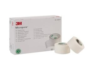 3M™ Micropore™ Surgical Tape 1530-1, 1 IN x 10 YD (2,5cm x 9,1m), 12 Rolls/Carton