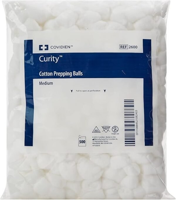 Kendall/Covidien Prepping Cotton Ball, 500 Count - Image 3