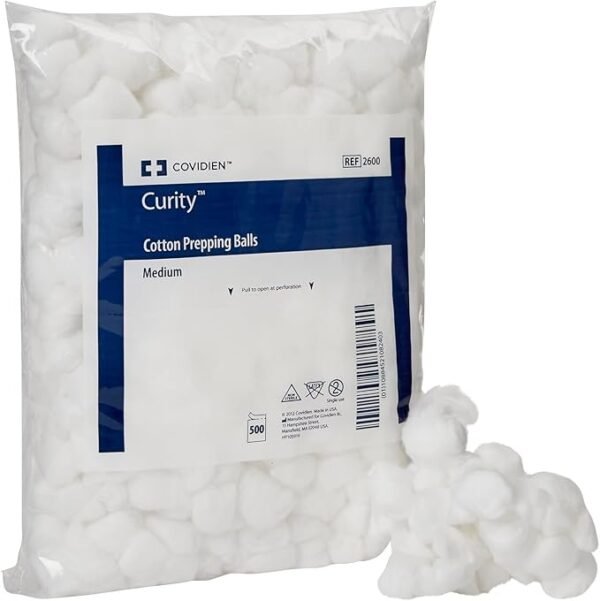Kendall/Covidien Prepping Cotton Ball, 500 Count
