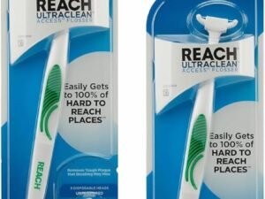 REACH Ultraclean Access Flosser + 8 Refill Dental Flosser Heads, Oral Care and Hygiene (Pack of 2)