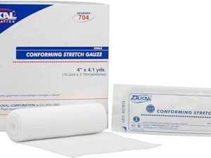 Dukal White Conforming Bandage Sterile 4" x 4-1/10 Yd 704 12 per Bag