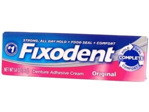 Fixodent Denture Adhesive Cream Original 1.4 Ounce (41ml) (6 Pack)