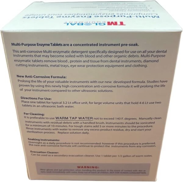 64 Tablets Ultrasonic Enzymatic Tablets 3 in 1, Ultrasonic Cleaner, Evacuation Cleaner, Tools Pre-Soak enzyme Tablets - Image 5