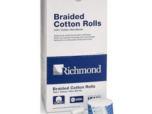 Richmond Dental & Medical 200204 1.5", Medium Braided Cotton Roll, Nonsterile (Pack of 2000)