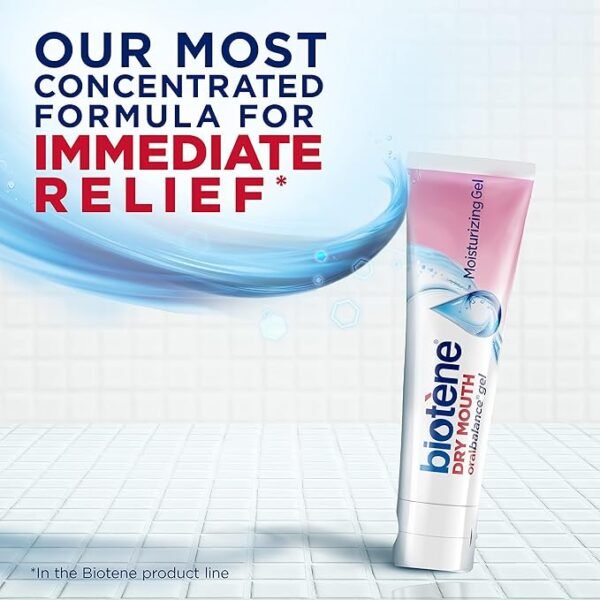 Biotene Oral Balance Moisturizing Gel, Alcohol Free Gel and Dry Mouth Gel, Flavor Free, 1.5 Oz - Image 3