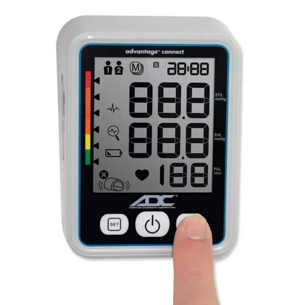 Advantage Connect Wide Range Arm Home Automatic Digital Blood Pressure Monitor 1-Tube Blue 1 Each - Image 10