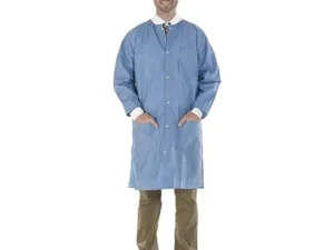 Medicom 8107-B Safewear Protective Apparel High Performance Lab Coat, Deep Blue, Medium (Pack of 12)