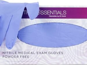 The Essentials Disposable Nitrile Gloves, Powder Free, Single Use Non-Sterile Protective Gloves for Various Uses Small- 300 Count