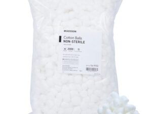 McKesson Cotton Balls [2000 Count] Bulk, 100% Pure Cotton Balls for Face, Nail Polish Remover, Makeup, Medium