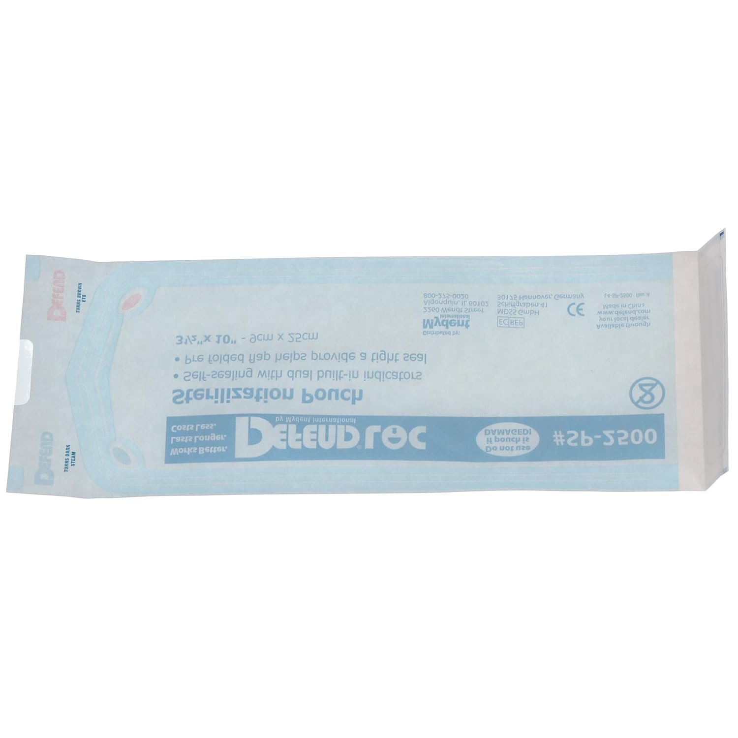 Sterilization pouch DEFEND, 2 1/4" X 4" - Image 2