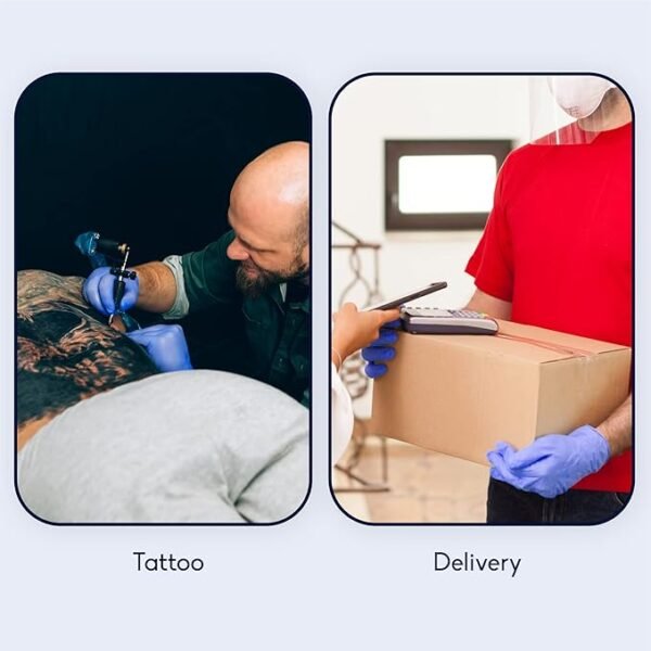 The Essentials Disposable Nitrile Gloves, Powder Free, Single Use Non-Sterile Protective Gloves for Various Uses Small- 300 Count - Image 4