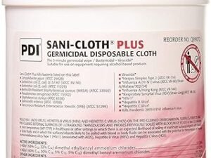 PDI Healthcare 51017M Sani-Cloth Plus Germicidal Cloth, 6" x 6-3/4" Size, Pack of 160