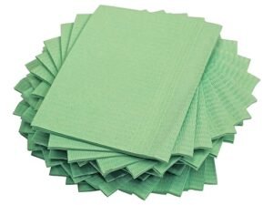 Adenna Dental Bibs/Lap Cloths BIB743G - Disposable, Green, Case of 500