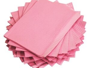 Adenna Dental Bibs/Lap Cloths BIB744P - Disposable, Pink, Case of 500