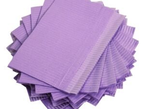 Adenna Dental Bibs/Lap Cloths BIB745V - Disposable, Violet, Case of 500