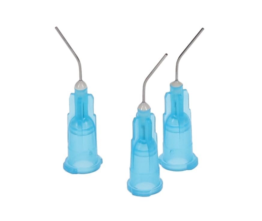 Generic Pack of 300 pcs of Dental Pre-Bent Etch Delivery Tips (Needle tip) Blue 25 Ga - Image 3