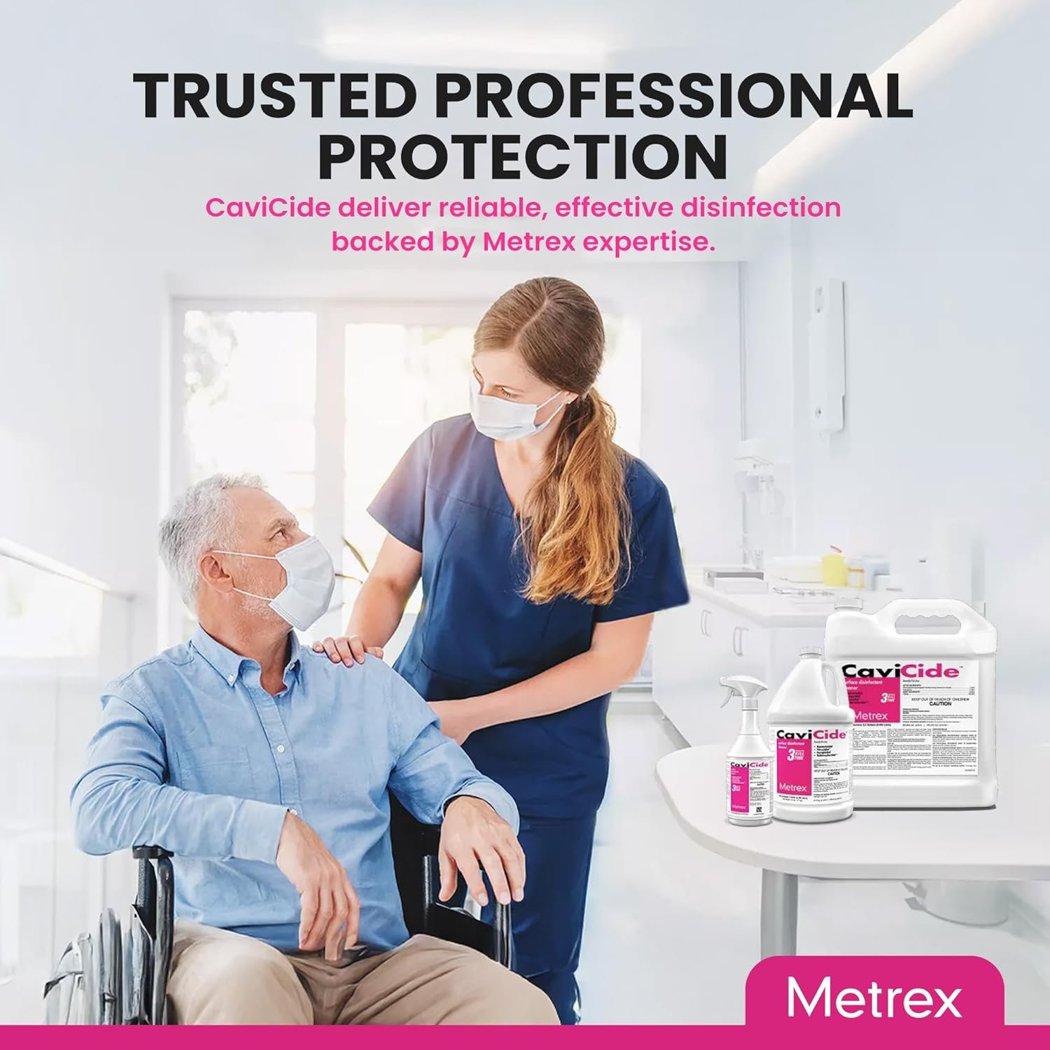 Metrex CaviCide Surface Disinfectant Cleaner, 13-1000 – Multi-Purpose Disinfectant & Cleaner for Medical Devices, NICU, Operating Rooms, Patient Care Areas, Labs, Schools – 1 Gallon (Pack of 3) - Image 7