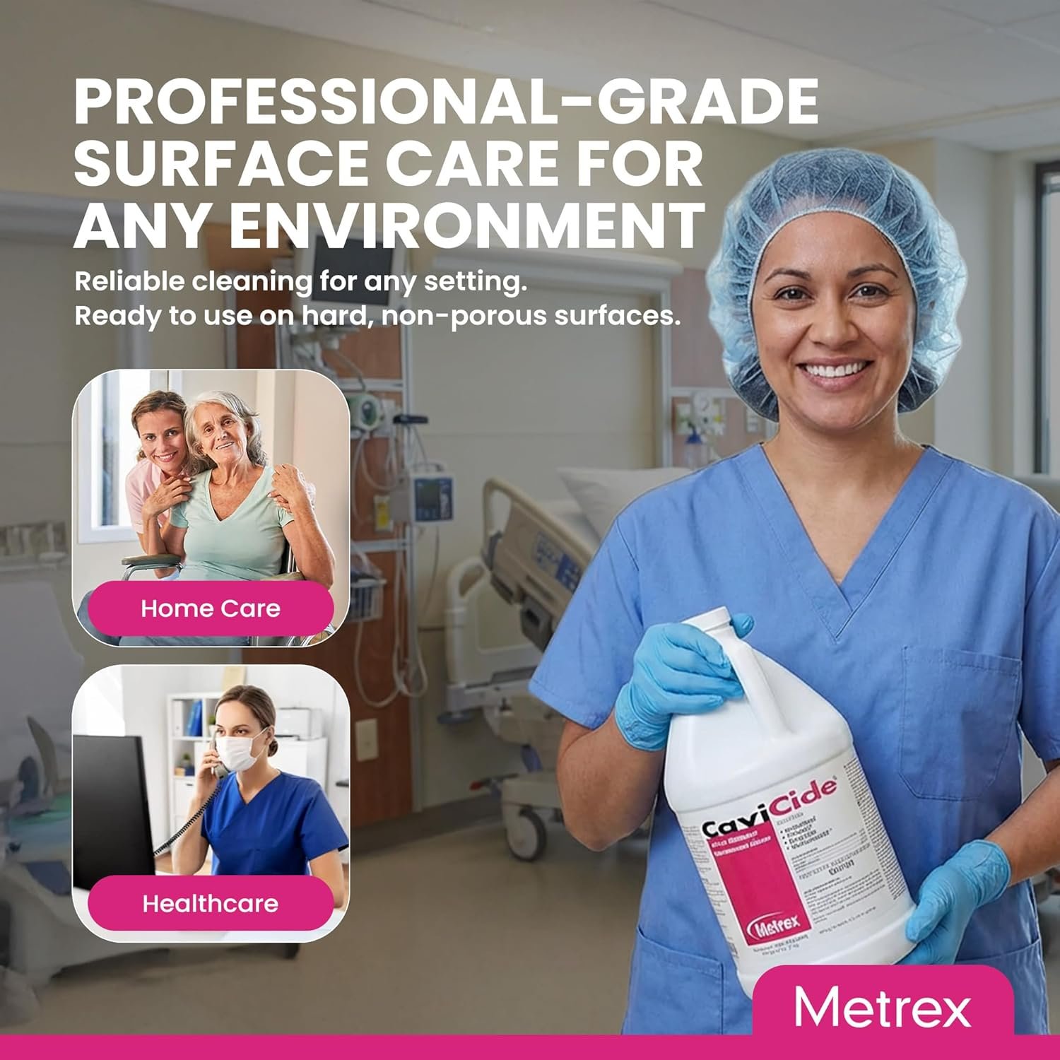 Metrex CaviCide Surface Disinfectant Cleaner, 13-1000 – Multi-Purpose Disinfectant & Cleaner for Medical Devices, NICU, Operating Rooms, Patient Care Areas, Labs, Schools – 1 Gallon (Pack of 3) - Image 5